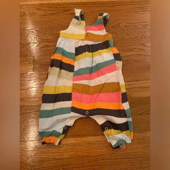 Tea Collection Other - Tea Collection One Piece Linen Cotton Blend Geometric Romper Size 3-6 Months